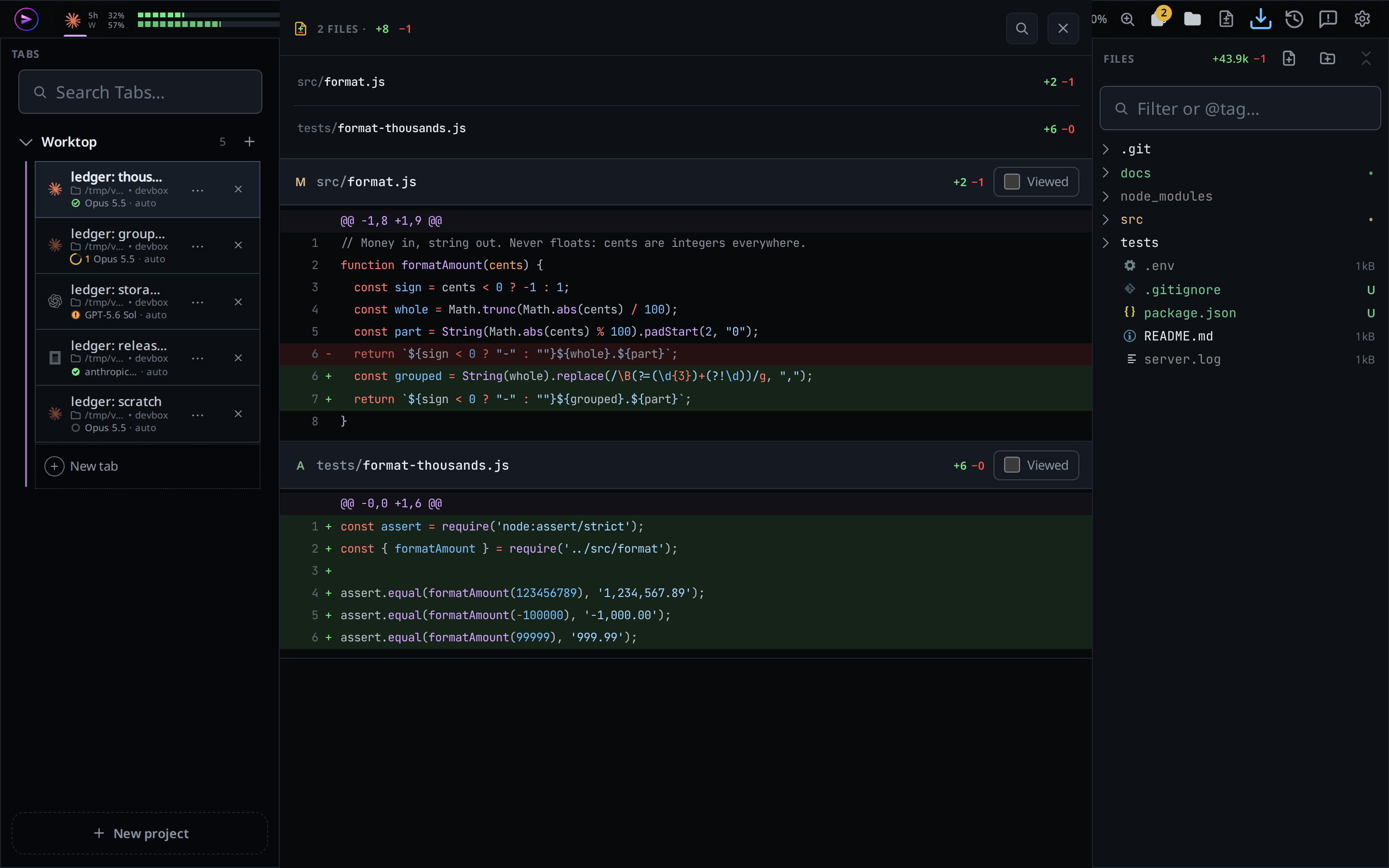 The same sheet on a desktop, beside the docked explorer